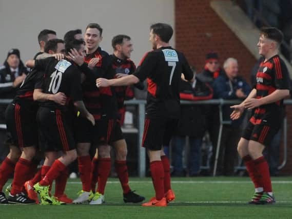 Rob Roy will be hoping to celebrate a cup win over Irvine Vics on Saturday.