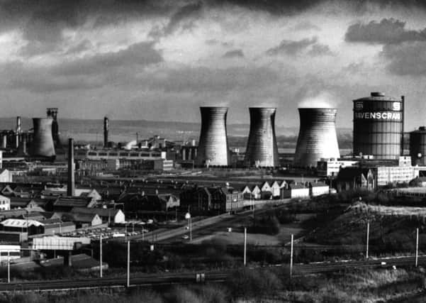 Ravenscraig Steel Works pictured in 1980