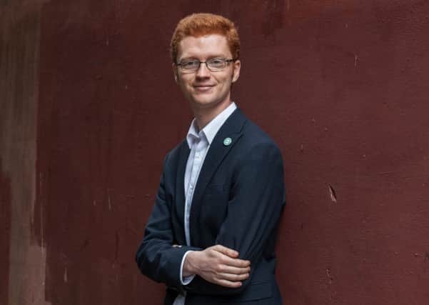 John Devlin 29/05/17. GLASGOW. Stock shot of Scottish Green Party MSP for West of Scotland, Ross Greer.