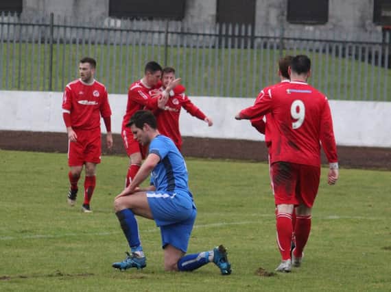 Kilsyth's cup run was ended by Carnoustie at Duncansfield.