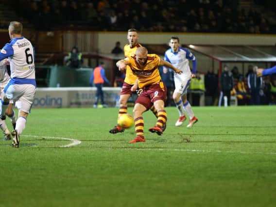 Striker Curtis Main netted his fourth goal for Motherwell in the 2-0 win over St Johnstone (Pic by Ian McFadyen)