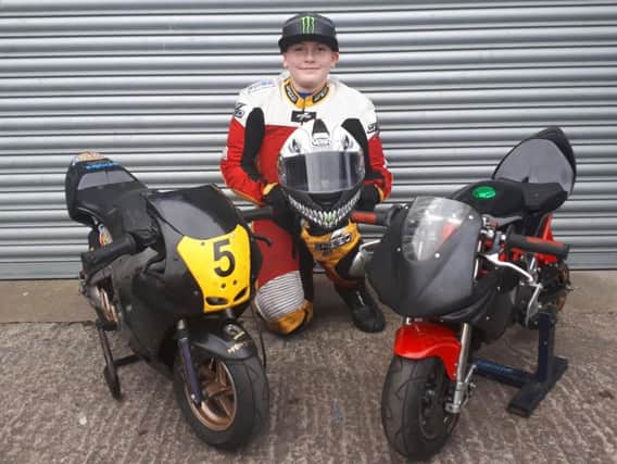Corey McMorran will be going for glory in this years UK Mini Moto Championship (Submitted pic)