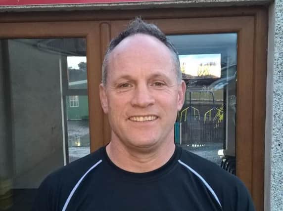 Biggar Rugby Club head coach Gary Mercer