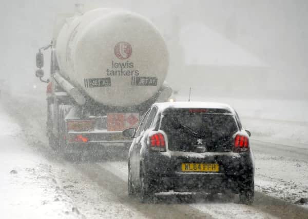 The heavy snow has caused traffic chaos