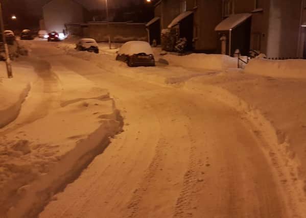 Cumbernauld Village took on an otherwordly aspect at night after being covered in snow. Pic: Chris Suffredini