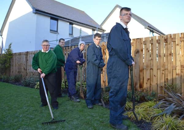 The garden of the show home is looking great thanks to the hard work put in by the Firpark Secondary pupils as the horticulture group has come a long waysince being founded as a lunchtime club