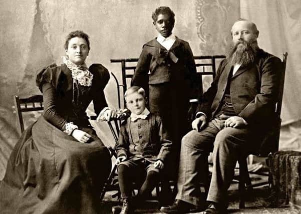 Douglas with the Grant family, who were originally from Motherwell, in the mid 1890s.