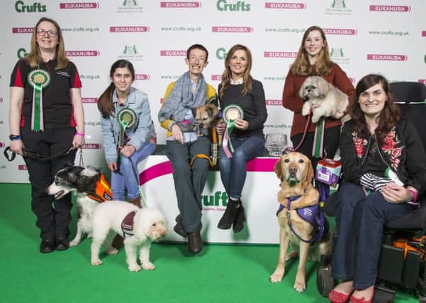 Geri Horner with the Friends for Life finalists including Gayle Wilde and Taz (far left). Copyright Flick.digital
