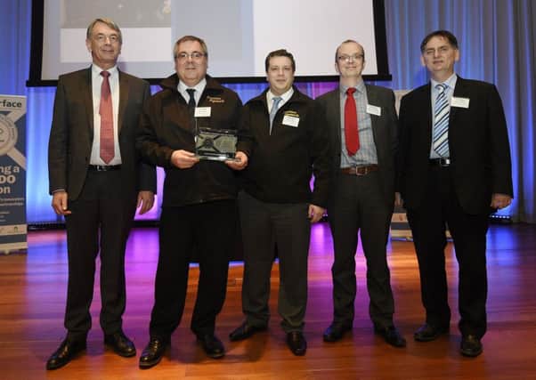 Moock Environmental Solutions Ltd  won the Social and Environmental Impact Award at this years Scottish Knowledge Exchange Awards - Pic Greg Macvean