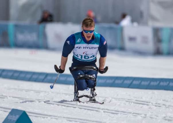 Scott Meenagh in action at the Winter Paralympics in PyeongChang