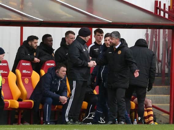 Motherwell manager Stephen Robinson questions fourth official in wake of Cedric Kipre's red card against Celtic on Sunday (Pic by Ian McFadyen)