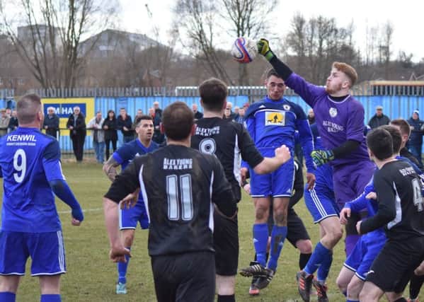 Rob Roy's Scottish Junior Cup dream was ended by lower league Wishaw (pic by Scott Wilson)