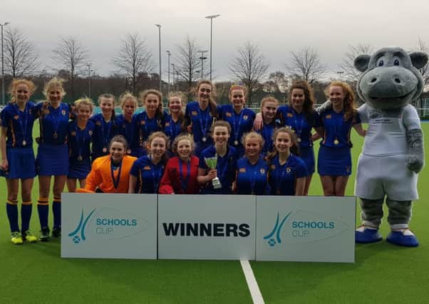 The High School of Glasgow team who won the under-15 Scottish Schools Cup