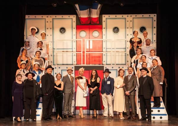 All aboard...for a rollicking romance on the ocean waves, performed by the stellar cast of Lanark Amateur Musical Society. (Pic: Jamie Forbes)