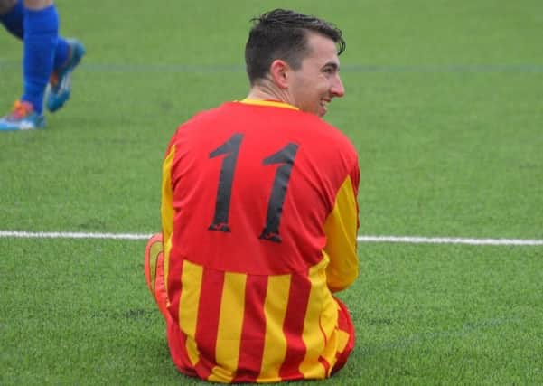 Liam McGonigle was on target for Rossvale against Blantyre Vics (pic by Helen Templeton/@dibsy_)