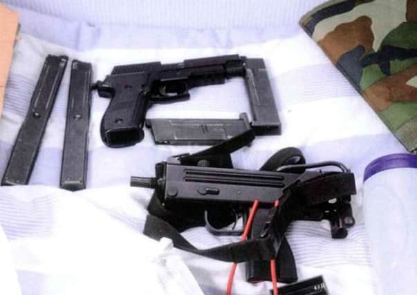 Firearms belonging to Martin Watt, a former A&E consultant  at Monklands General Hospital