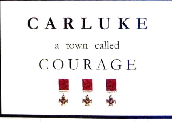 The new signs will be placed at all entrances to the town and upon all platforms at Carluke railway station.  It is hoped they will be in place in time for the centenary later this year.