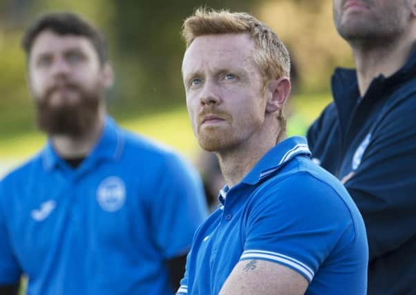 Kilsyth Rangers boss Chris McGroarty