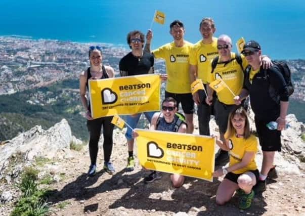 Team Morphit on top of La Concha in Spain.