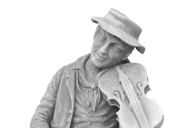 The Blind Fiddler part of the historic Gemmell statue collection.