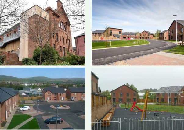 Pictured are some of CVHAs recent projects across the region. The new investment deal means that it will own nearly 5000 homes by 2023.