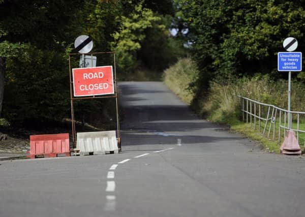 Warning signs that Wyndford Road is closed were first put up in 2011