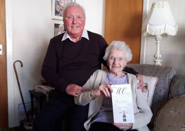Ritta Hay celebrates her 100th birthday with son Jim