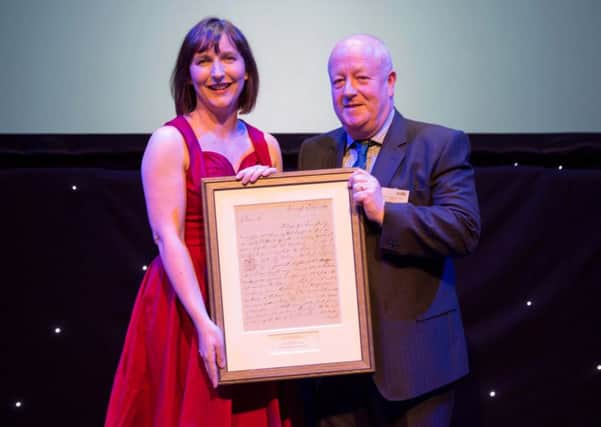 Prestigious recognition...for Dr Evelyn Ferguson, who was presented with the William Cullen Prize by Royal College membership secretary Professor Andrew Collier.