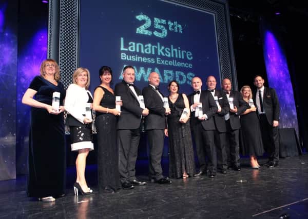 All the award winners at the Lanarkshire Business Excellence Awards
