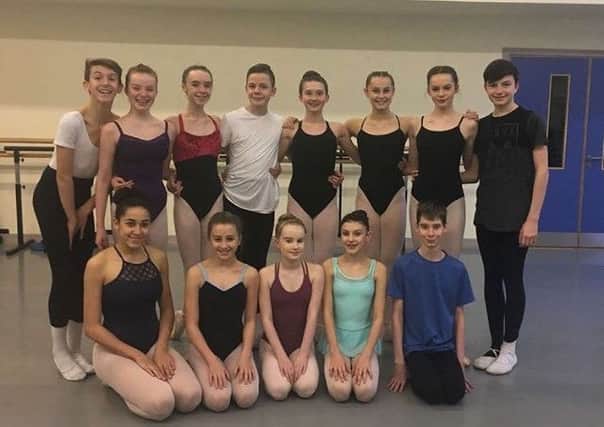 Siobhan  (front row, centre) will take to the stage with her class this weekend.