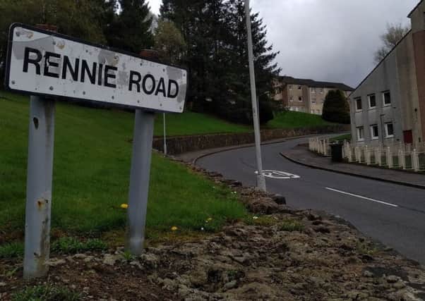 Rennie Road in Kilsyth