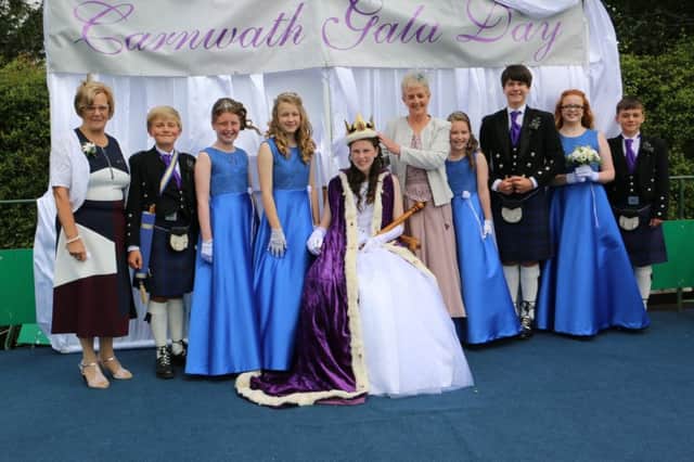 The Royal party at the crowning ceremony