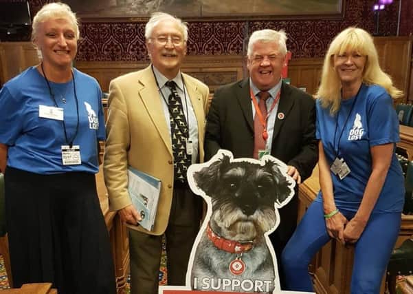 Hugh Gaffney MP (second, right) with representatives of Stolen and Missing Pets Alliance