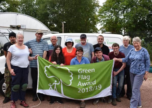 Celebrations at Castlebank as the team working to restore the park win the coveted Green Flag award