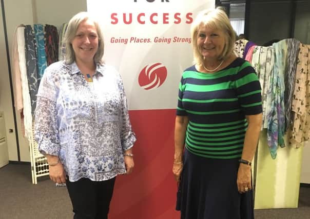 Central Scotland list MSP Margaret Mitchell visited Dress for Success in Bellshill