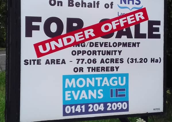 The former hospital site is now under offer.