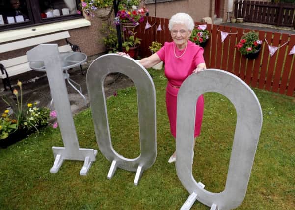 Mima Heaney celebrating her 100th birthday at home. Pic: Michael Gillen