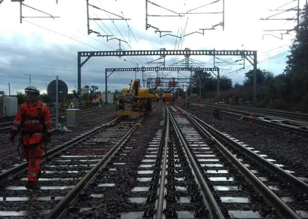 Network Rail put the finishing touches to the project at Rutherglen