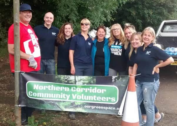The Northern Corridor Community Volunteers worked hard throughout July