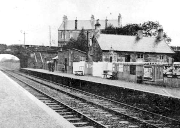 Cumbernauld Station as it was in 1904 after it had been reopened for passenger services in 1870