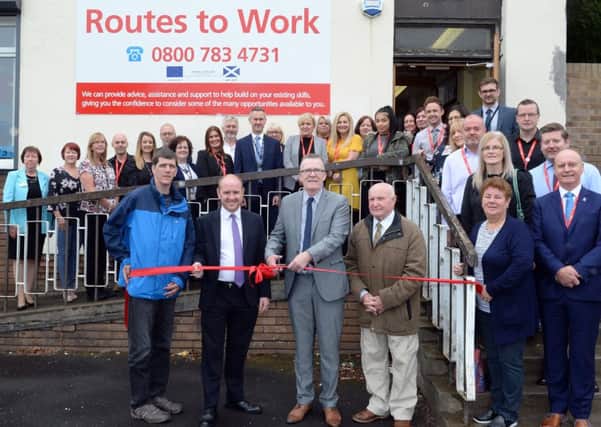 The opening of the new Routes to Work hub in Craigneuk