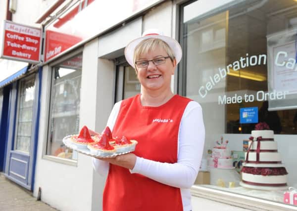 Helen Jenkins from Majella's with her award-winning strawberry tarts