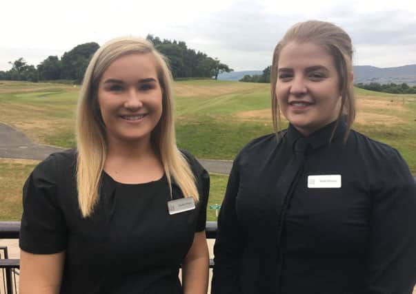 Caitlin Whyte, from Falkirk, and Eilidh Watson, from Cumbernauld, scored sought-after places on the foundation degree programme