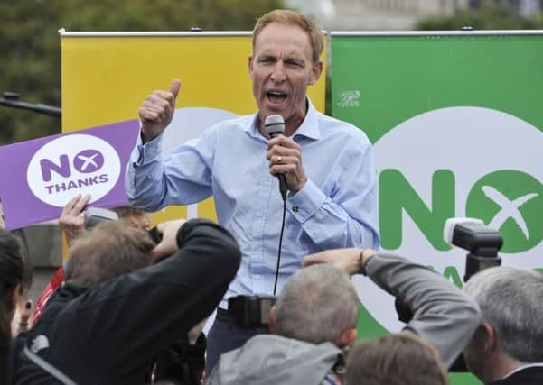 Jim Murphy campaigning ahead of the Scottish independence referendum in 2014. He has criticised the UK Labour party leaderaship as 'emotionally inept'. Picture: Phil Wilkinson