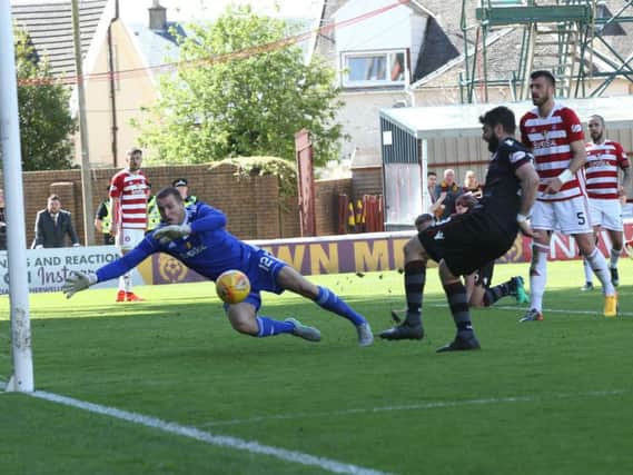 Two Nadir Ciftci goals helped Motherwell to a comfortable 3-0 victory over Hamilton Accies in the sides' last meeting at Fir Park in May (Pic by Ian McFadyen)