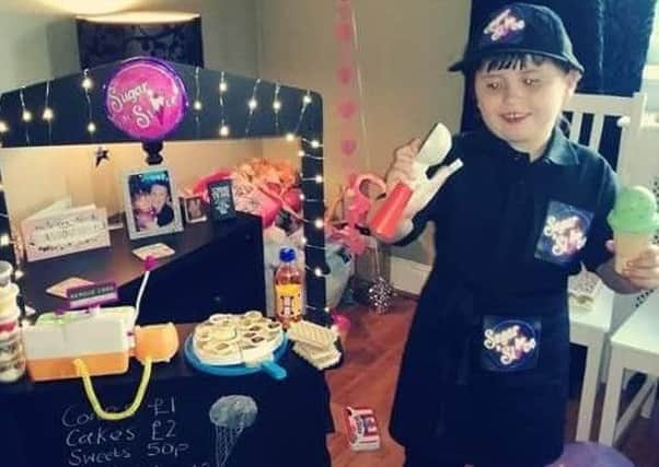 Birkenshaw youngster Nancy Kelly got her own branch of Sugar n Slice for her sixth birthday