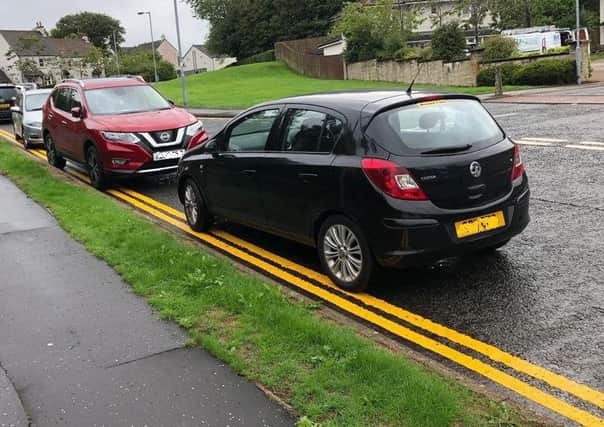 Drivers are still parking on double yellow lines at Hunter Drive despite the new measures.