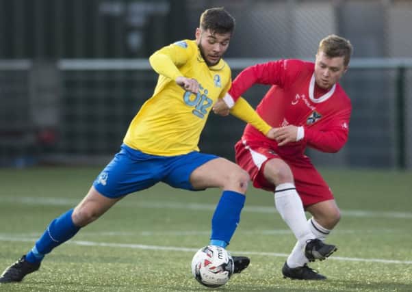 Sean Brown was on target twice for Cumbernauld Colts