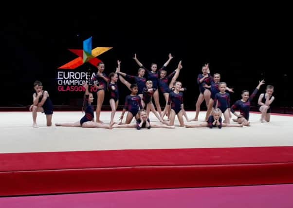 Allander Gymnastics Club were selected to perform at the Hydro before the European Men's Finals.