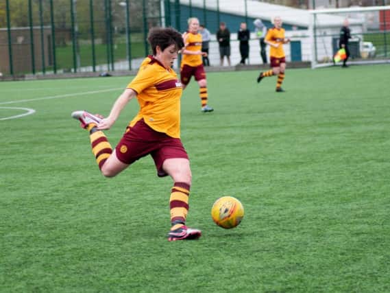 Motherwell Ladies ace Megan Burns in action (Pic by Sally Neil)
